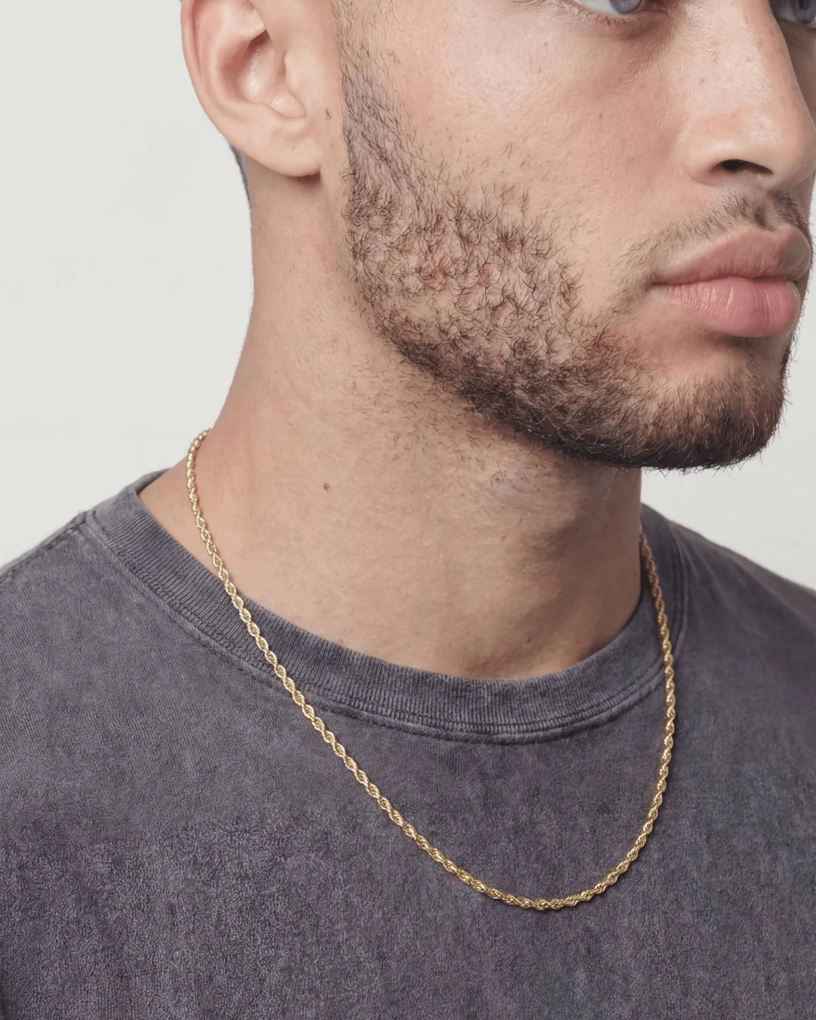 CLEAN ROPE CHAIN. - 3MM GOLD - Image 3