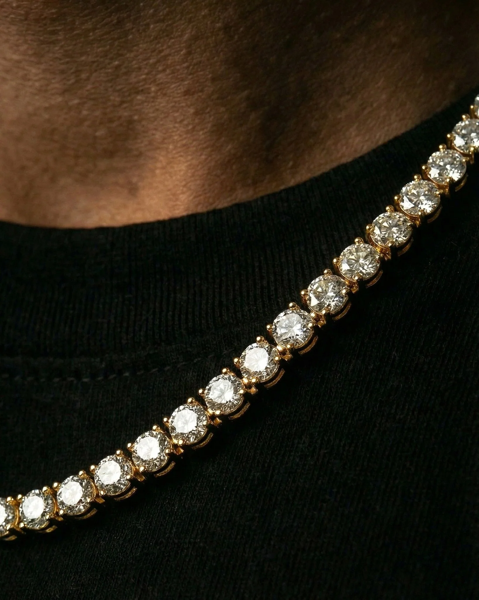 ICE BREAKER CHAIN. - 4MM GOLD - Image 3