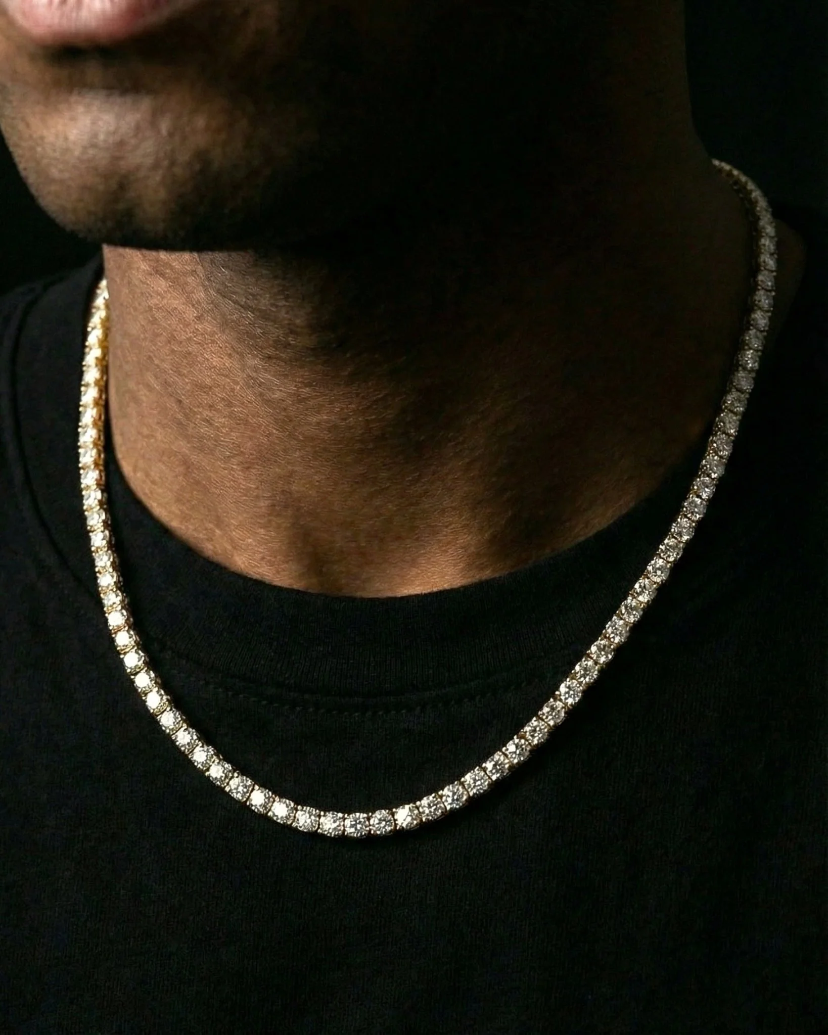 ICE BREAKER CHAIN. - 4MM GOLD - Image 4