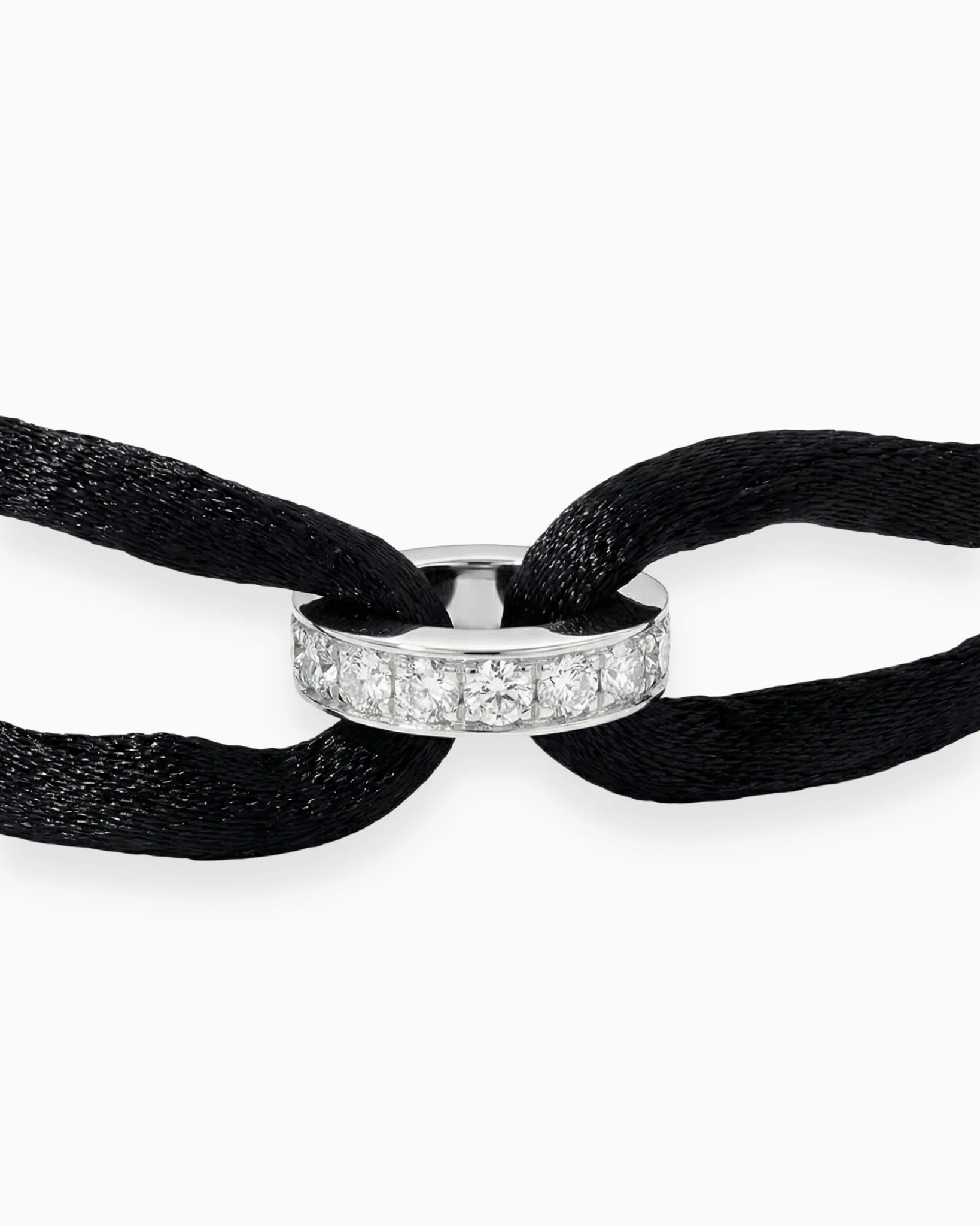 MOISSANITE INFINITY RING CORD BRACELET. - Image 3