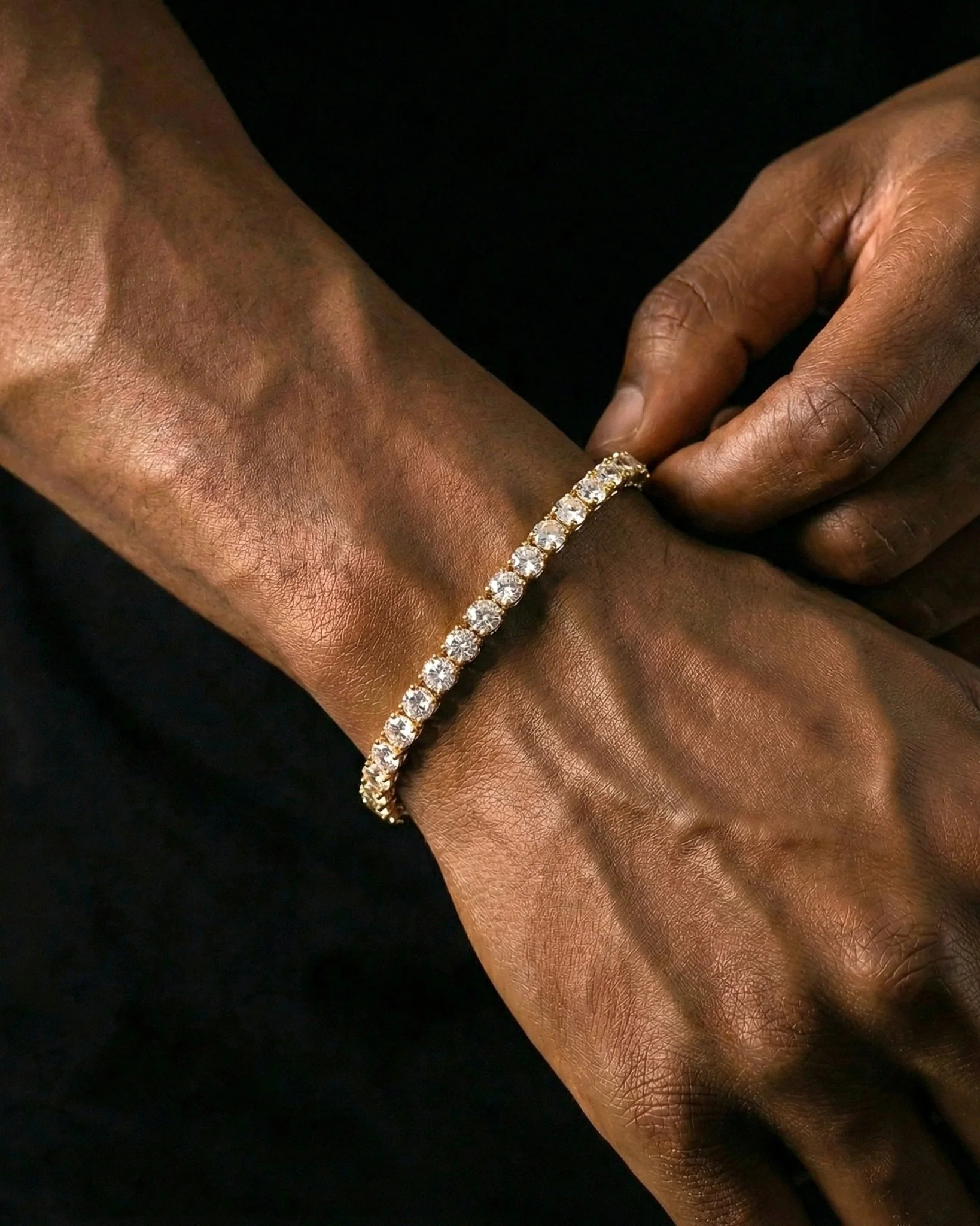 TENNISBOY BRACELET. - 5MM GOLD - Image 5